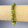 Bracciale giadeite rondelle, diametro 8x5 mm, lunghezza 18 cm, elastico