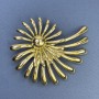 Spilla Fiore metallo dorato 62×76 mm+