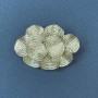 Spilla Accento metallo argentato 26×34 mm+