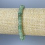 Bracciale in nefrite a rondelle, diametro 6×2 mm, lunghezza 18 cm ±, elastico