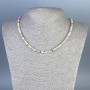Collana di opale con cubi sfaccettati 4x4 mm