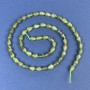 Perle di giadeite a goccia 7×4 mm ± su filo, lunghezza 39 cm+