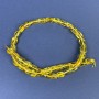 Perline d'ambra sfaccettate 10x7 mm ± su filo, lunghezza 39 cm+