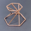 Supporto per sfera da souvenir di colore rame, dimensioni circa 40 x 38 x 55 mm+
