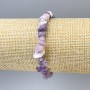 Bracciale lepidolite granuli, diametro 7x3 mm, lunghezza 18 cm, elastico