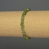 Braccialetto in crisolite, perline levigate, diametro 7x6 mm ±, lunghezza 18 cm ±, elastico
