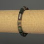 Bracciale agata muschiata cilindro, diametro 12×8 mm, lunghezza 18 cm, elastico
