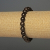 Braccialetto in bronzite con palline lisce, diametro 8 mm +- 18 cm +- elastico