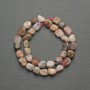 Perline di opale rosa, levigate, diametro 11×10 mm ± su filo, lunghezza 40 cm+
