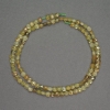 Perline in granato verde, moneta sfaccettata, diametro 4×2 mm, lunghezza 40 cm circa