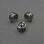 Accessori per gioielli — Perla-inserto color argento, diametro 8×5 mm ± foro, diametro foro 2 mm+