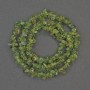 Perline di crisolite granuli, diametro 5x3 mm ± su filo, lunghezza 40 cm+