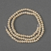 Perline naturali di perle d'acqua dolce 3–3,5×3,5–4 mm, lunghezza circa 33 cm, su filo