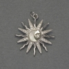 Pendente Stella di Madreperla in metallo argentato, diametro 22 mm ±, lunghezza 27 mm ±