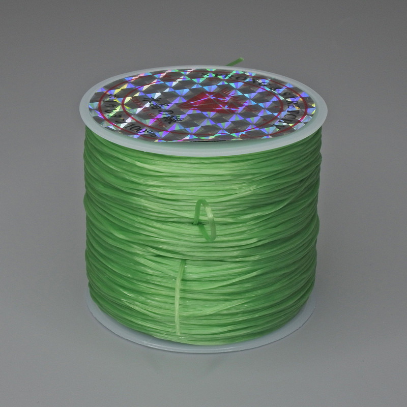 Elastico per hobby, bobina verde lattuga, lunghezza 30 m +