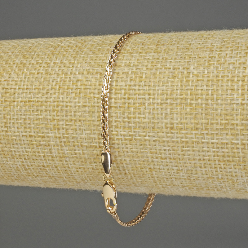 Bracciale Xuping doratura 18K, lunghezza 19 cm, spessore 3 mm+