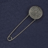Spilla-fermaglio Moneta 23×76 mm ± metallo argentato