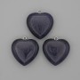 Pendente Cuore in avventurina Notte del Cairo 25×25×27 mm+