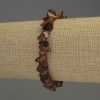 Braccialetto Ambra a granuli 7x4-5 mm, lunghezza 18 cm, elastico