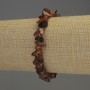Braccialetto Ambra a granuli 7x4-5 mm, lunghezza 18 cm, elastico
