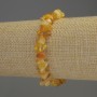 Braccialetto con frammenti di ambra 5-10×3-5 mm, lunghezza 18 cm ± elastico