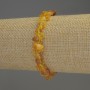 Bracciale con granelli di ambra 5–9×4 mm, lunghezza 18 cm, elastico