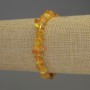 Bracciale in ambra, schegge 6-10×3-5 mm, lunghezza 18 cm, elastico