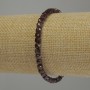 Bracciale in granato a cubi sfaccettati, diametro 4×4 mm+-, lunghezza 18 cm, elastico