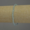 Bracciale in topazio naturale con moneta sfaccettata, diametro 4 mm ±, lunghezza 18 cm ±, elastico