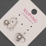 Orecchini Xuping rodiati 6×15 mm