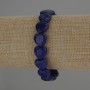 Bracciale in lapislazzuli a forma di cuore, diametro 12×12 mm ±, lunghezza 18 cm, elastico