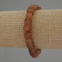 Bracciale Citrino a cubi, diametro 7 mm, lunghezza 18 cm +/- elastico