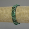 Braccialetto turchese africano rettangolare, diametro 16×12 mm, lunghezza 18 cm ± elastico