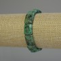 Braccialetto turchese africano rettangolare, diametro 16×12 mm, lunghezza 18 cm ± elastico