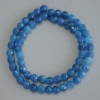 Perline di apatite su filo, palline sfaccettate, diametro 6 mm +/-, lunghezza 37 cm +/-