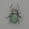 Spilla-ciondolo «Scarabeo» in nefrite 44×37 mm
