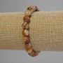 Bracciale in onice, sfere lisce pressate, diametro 8,5 mm, lunghezza 18 cm +/- (elastico)