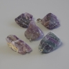 Ciondolo fluorite, pietra naturale grezza, diametro 37-50×18-33 mm, dimensioni assortite