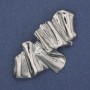 Spilla Accento metallo argentato 65×36 mm+