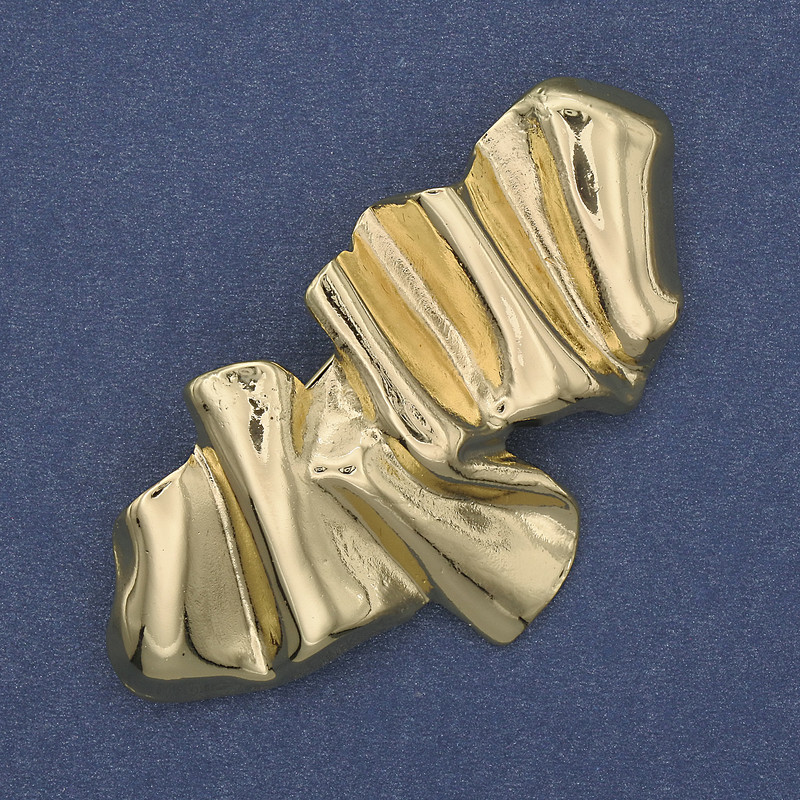Spilla Accento in metallo dorato 65×36 mm +