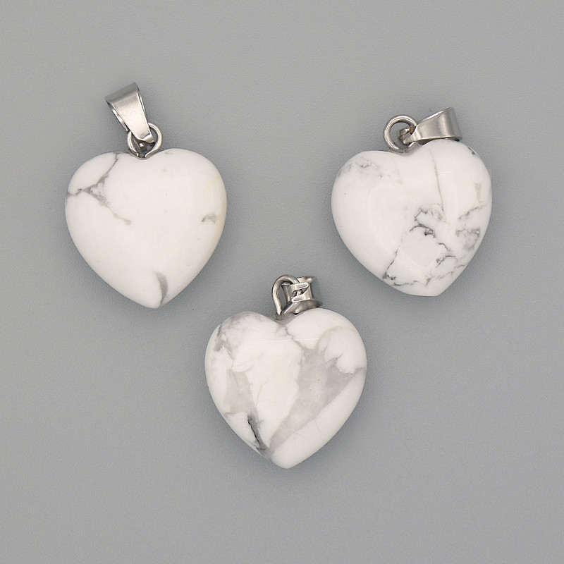 Pendente Cuore in Caolinite 15×15×23 mm+