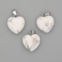 Pendente Cuore in Caolinite 15×15×23 mm+