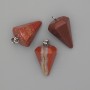 Pendente «Pendolo» Diaspro Rosso 28x20x14 mm+