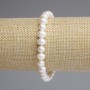 Bracciale con perle d'acqua dolce 7-8×6-6,5 mm ±, lunghezza 18 cm con elastico