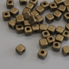 Perline-inserzioni in bronzo, colore bronzo, diametro 4×4 mm ± foro 2 mm ± confezione 42 pezzi