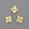 Pendente Quadrifoglio 14x14 mm ±, lunghezza 17 mm ±, metallo dorato
