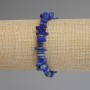 Bracciale di lapislazzuli a granuli 4-8×1-3 mm, lunghezza 18 cm, elastico