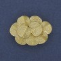 Spilla-ciondolo «Accento» 36×26 mm ± metallo dorato