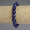 Bracciale in lazurite, grani sfaccettati da 10 mm+-, lunghezza circa 18 cm, elastico