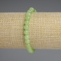 Bracciale Crisolite (olivina) - sfere lisce da 6 mm, lunghezza circa 18 cm, elastico
